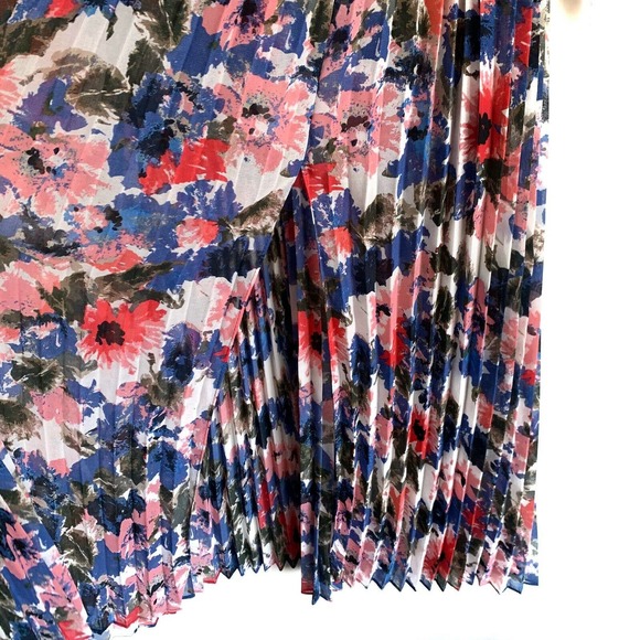 MISA Los Angeles Sz S Juliana Pleated Midi Dress Floral New With Tags - Picture 7 of 12